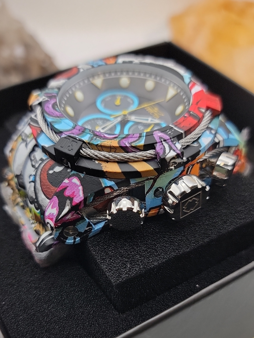 Invicta Bolt Swiss Ronda Z60 FE Caliber Mens Watch 53mm Aqua Plating Steel 45488 - Picture 3 of 10